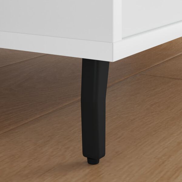 vidaXL Staande Poten 2 pcs Zwart 40 x 40 x 100 mm IJzer