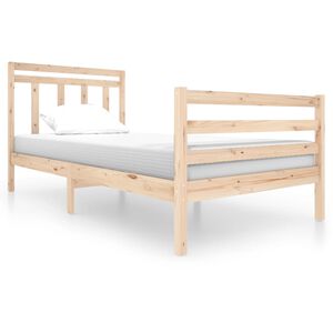 vidaXL Bedframe massief hout 100x200 cm