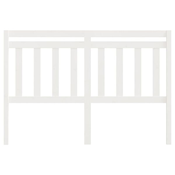 vidaXL Hoofdbord 140x4x100 cm massief grenenhout wit
