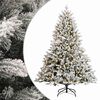 vidaXL Kunstmatige Inklapbare Kerstboom 150 cm 150 LED's Warmwit