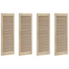 vidaXL Kastdeur 4 st Naturel 110 x 2,1 x 39,5 cm Massief grenenhout