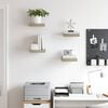 vidaXL Wandschappen zwevend 4 st 23x23,5x3,8 cm MDF eikenkleurig