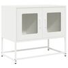 vidaXL Tv-meubel 68x39x60,5 cm koudgewalst staal wit