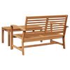 vidaXL Tuin Sofa Set Naturel Massief teakhout