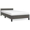 vidaXL Bedframe zonder matras 90x200 cm fluweel donkergrijs