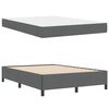 vidaXL Boxspringbed met matras Donkergrijs 140 x 190 cm Stof