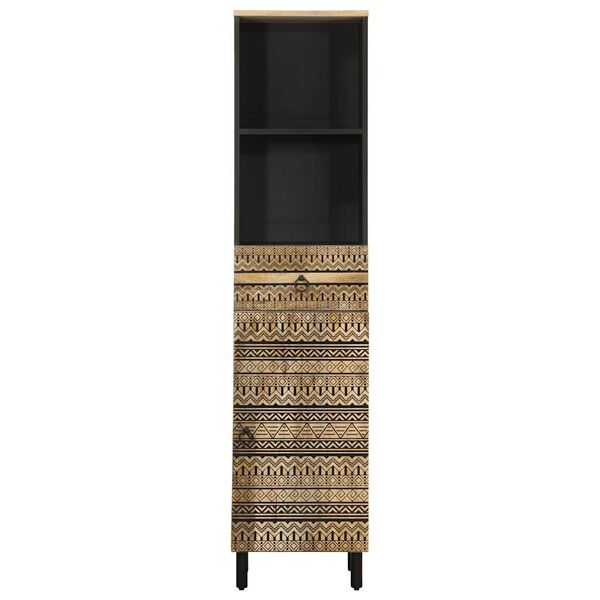 vidaXL Badkamerkast 38x33,5x160 cm massief mangohout