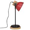 vidaXL Bureaulamp 25 W E27 17x17x50 cm verweerd rood