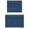 vidaXL Boxspring met matras stof blauw 100x200 cm