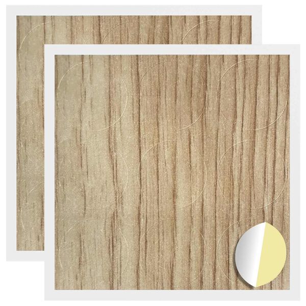 vidaXL Zelfklevende Schroefhoes 2 pcs Artisan Eiken &Oslash; 20 x 0,5 mm