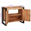 vidaXL Wastafelkast met plank Bruin 71 x 33 x 58 cm Massief Acaciahout