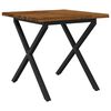 vidaXL Live Edge Eettafel 80 x 80 x 75 cm Massief Acaciahout