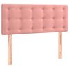 vidaXL Hoofdbord 80x5x78/88 cm fluweel roze