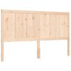 vidaXL Bedframe met hoofdbord massief hout