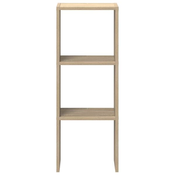 vidaXL Boekenkast stapelbaar 30x30x80 cm bewerkt hout sonoma eiken