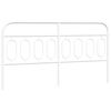 vidaXL Vervangend hoofdbord 160 cm metaal wit