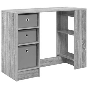 vidaXL Bureau Grijs Sonoma 100 x 40 x 75 cm Bewerkt hout