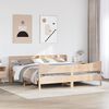 vidaXL Bedframe met hoofdbord massief grenenhout 200x200 cm