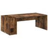 vidaXL Salontafel Gerookt eiken 101,5 x 50 x 37 cm Bewerkt hout