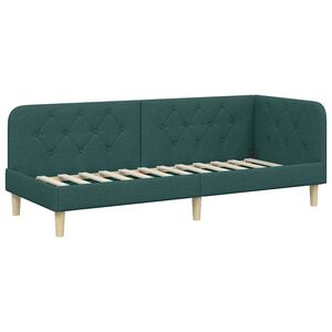 vidaXL Hoekbedframe Donkergroen 80 x 200 cm Stof