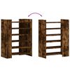 vidaXL Schoenenkast 74,5x37,5x100 cm bewerkt hout gerookt eikenkleurig