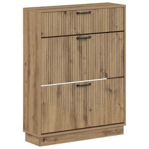vidaXL Schoenenkast HOORN 78 x 24 x 100 cm Bewerkt hout