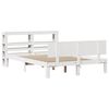 vidaXL Bedframe met hoofdbord massief grenenhout wit 150x200 cm