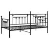 vidaXL Bedframe voor een daybed Zwart 100 x 190 cm Staal