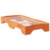 vidaXL Bedframe zonder matras stapelbaar wasbruin 90x190 cm hout