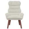 vidaXL Fauteuil Crème 69 x 74 x 93 cm Fluweel