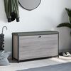vidaXL Schoenenbankje met klaplade 102x32x56 cm grijs sonoma eiken