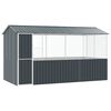 vidaXL Vogelkooi Antraciet 410 x 210 x 230 cm Gegalvaniseerd staal