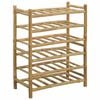 vidaXL Wijnrek Naturel 57 x 29,5 x 72 cm Bamboe