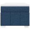 vidaXL Boxspring met matras stof blauw 90x190 cm