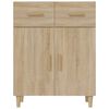 vidaXL Dressoir 69,5x34x89 cm bewerkt hout sonoma eikenkleurig