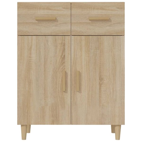 vidaXL Dressoir 69,5x34x89 cm bewerkt hout sonoma eikenkleurig
