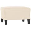 vidaXL 3-delige Loungeset met kussens microvezelstof beige
