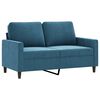 vidaXL 4-delige Loungeset met kussens fluweel blauw