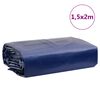 vidaXL Dekzeil 650 g/m&sup2; 1,5x2 m blauw