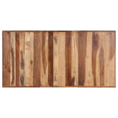 vidaXL Eettafel 160x80x75 cm massief hout met honingkleurige afwerking