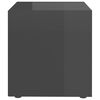 vidaXL Tv-meubelen 2 st 37x35x37 cm bewerkt hout hoogglans grijs