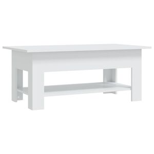 vidaXL Salontafel 102x55x42 cm bewerkt hout wit