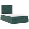 vidaXL Ottoman bed met matrassen en LED's 120x200cm fluweel