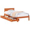 vidaXL Bedframe met hoofdeinde 3 pcs Wasbruin Massief Vurenhout
