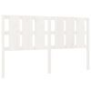 vidaXL Hoofdbord 165,5x4x100 cm massief grenenhout wit