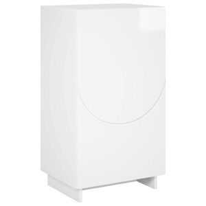 vidaXL Schoenenkast 48 x 38 x 87,5 cm Bewerkt hout Hoogglans Wit
