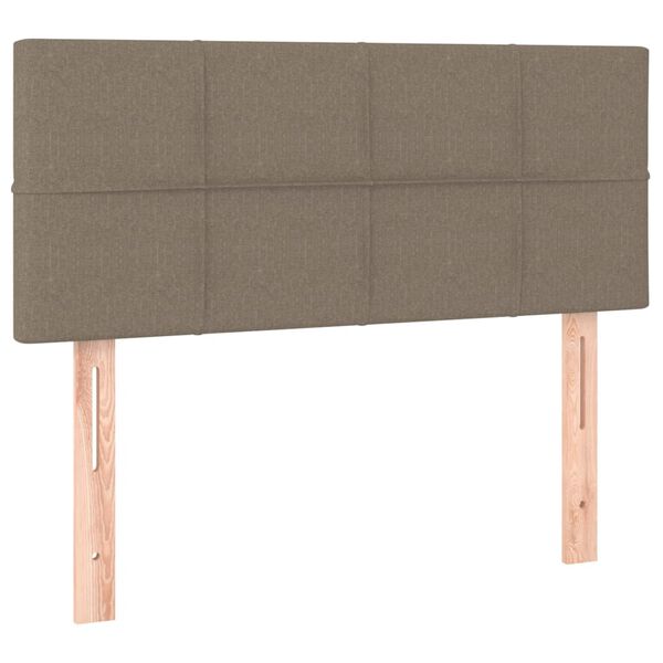 vidaXL Hoofdbord 100x5x78/88 cm stof taupe