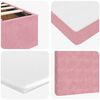 vidaXL Ottoman bed met matras 80x200cm fluweel roze
