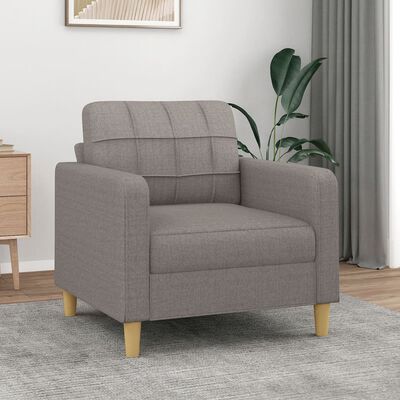 vidaXL Fauteuil 60 cm stof taupe