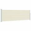vidaXL Tuinscherm uittrekbaar 100x314 cm cr&egrave;me